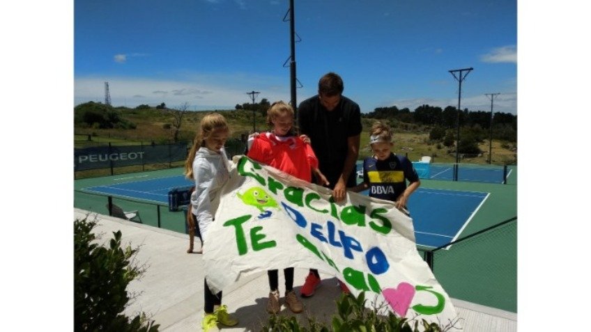 Los chicos de Entre Ríos pudieron conocer a Del Potro